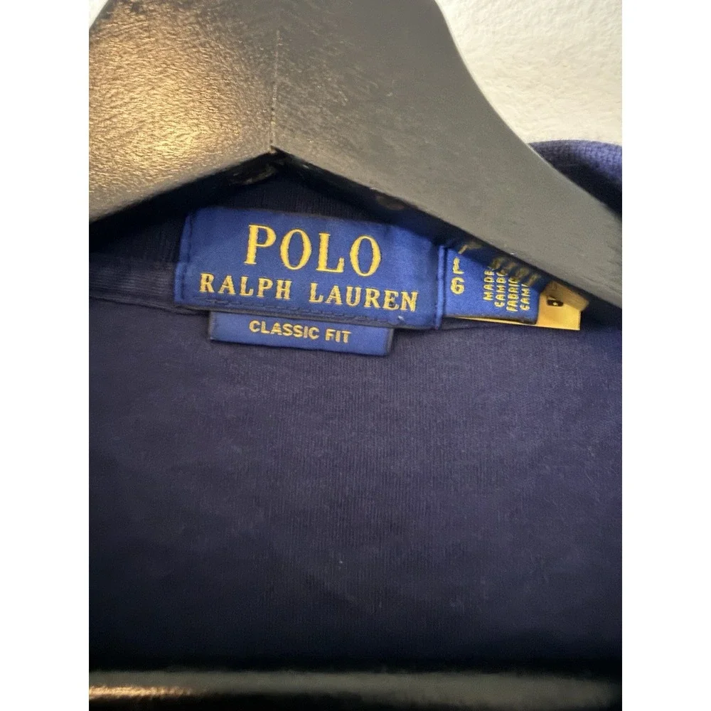 Polo Ralph Lauren Mens Blue Short Sleeve Classic Fit Polo Shirt Size Large L